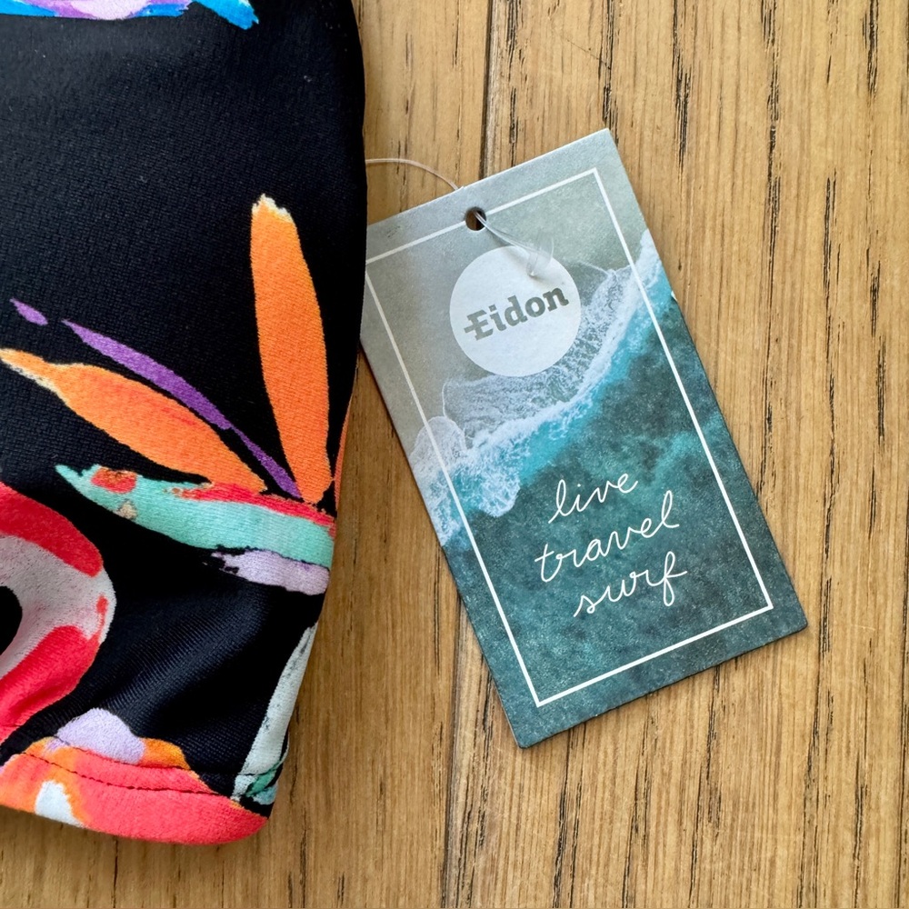 Eidon Tropical Print Bikini Top Size S - Bottom Size XS - NWT - Picture 6 of 11